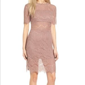 Lace mini dress